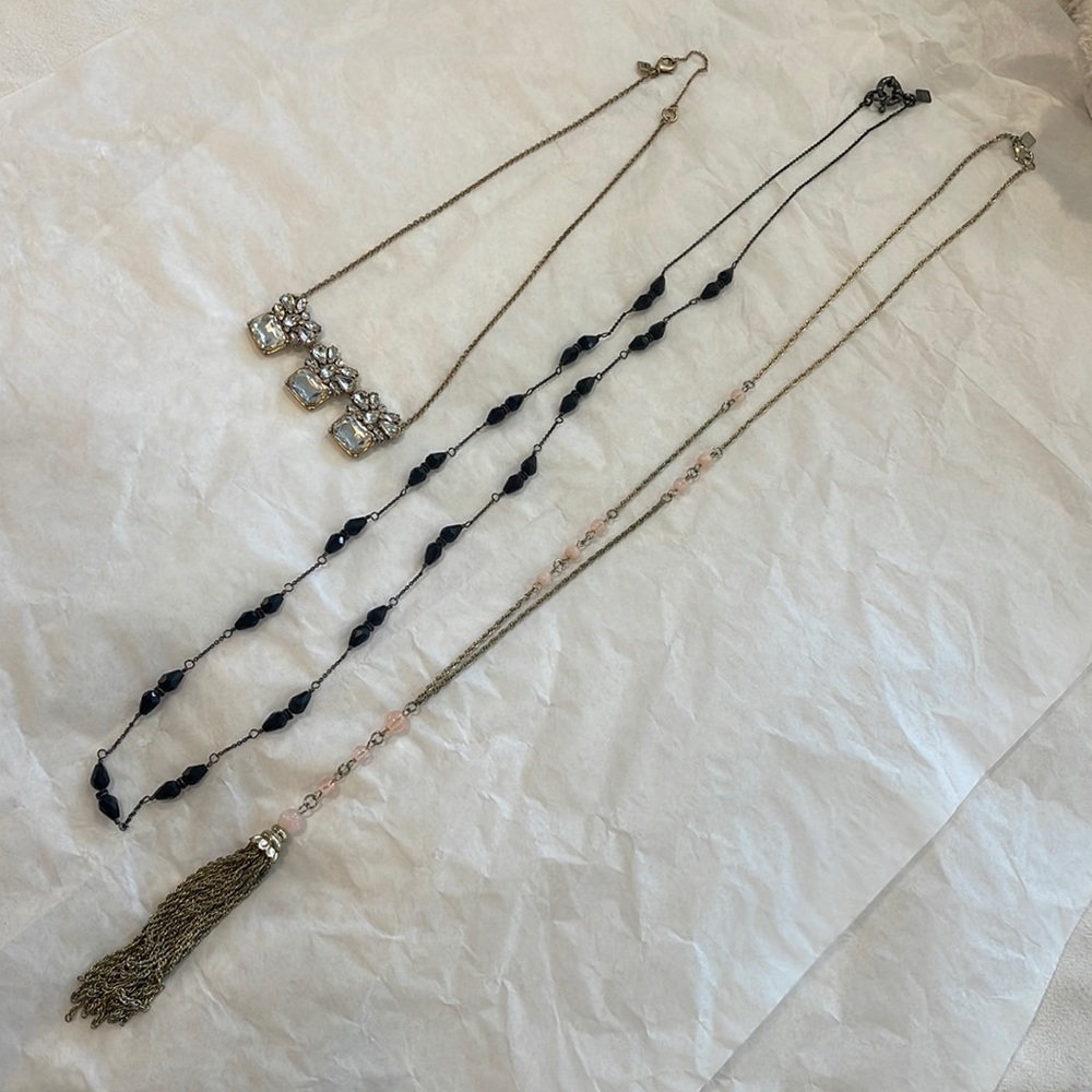 (3) Banana Republic necklaces